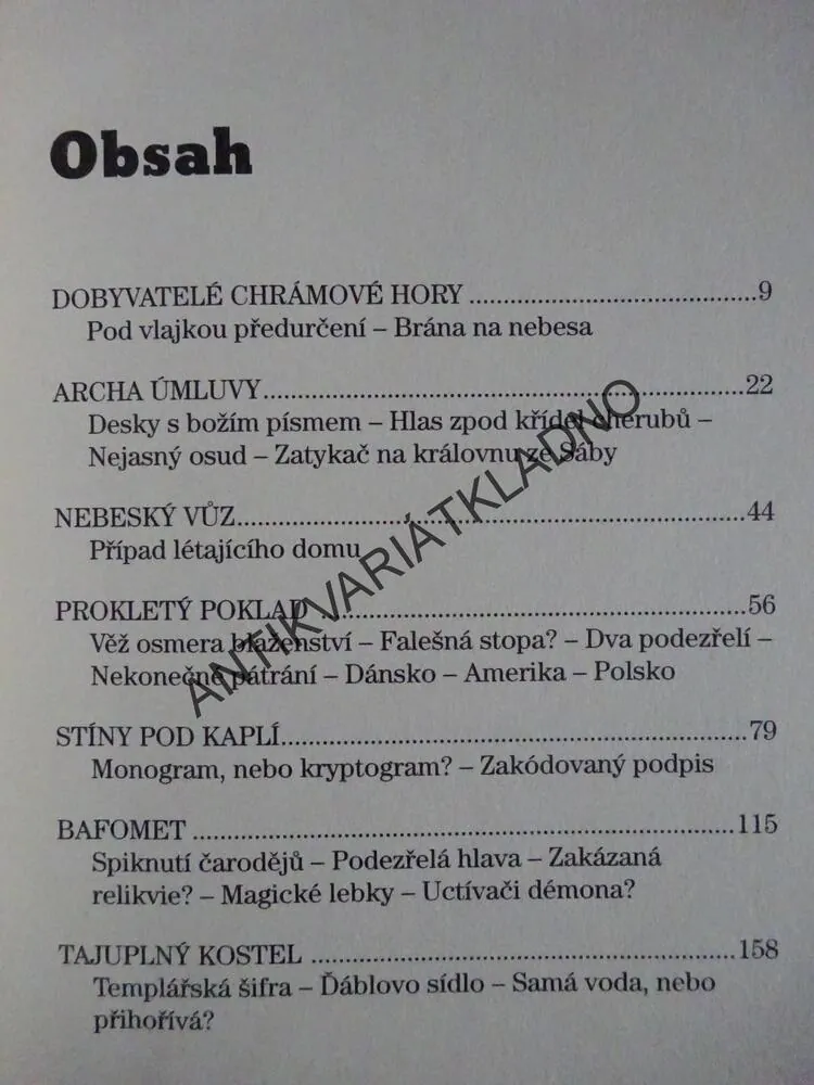 NEJVĚTŠÍ TAJEMSTVÍ TEMPLÁŘŮ, ARNOŠT VAŠÍČEK, **an