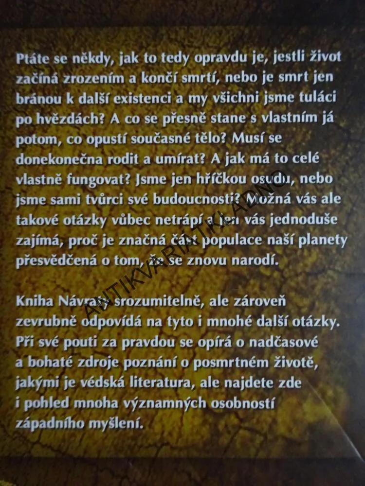 NÁVRATY,  NAUKA O REINKARNACI, ŠRÍ ŠRÍMAD, **an