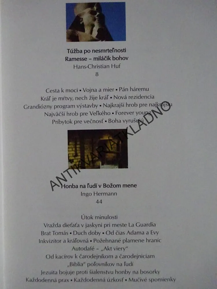 SFINGA, ZÁHADY HISTORIE 3., HANS-CHRISTIAN HUF, **an