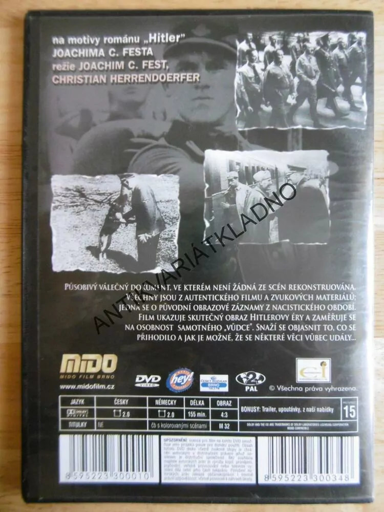 HITLEROVA KARIÉRA, HITLER, VÁLKA, DVD DOKUMENT