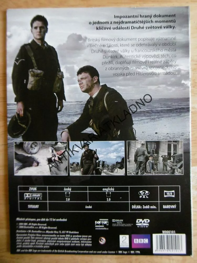 DUNKIRK, VÁLKA, DVD DOKUMENT