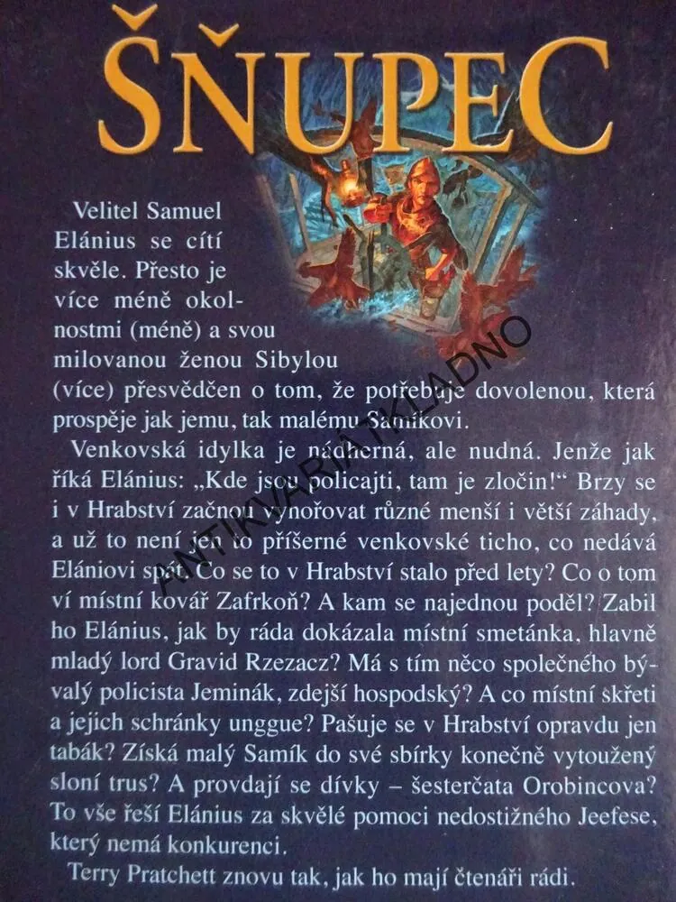 ŠŇUPEC, ÚŽASNÁ ZEMĚPLOCHA, TERRY PRATCHETT, **an