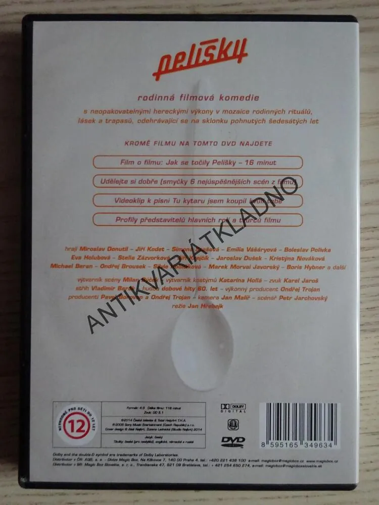 PELÍŠKY, DVD FILM