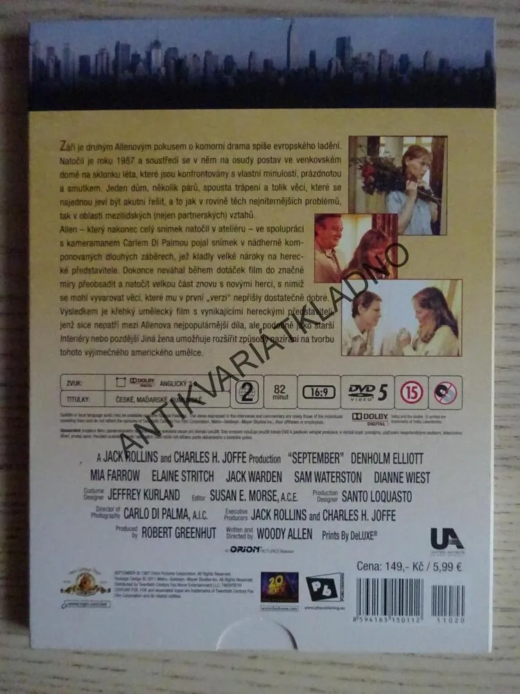 ZÁŘÍ, DVD FILM