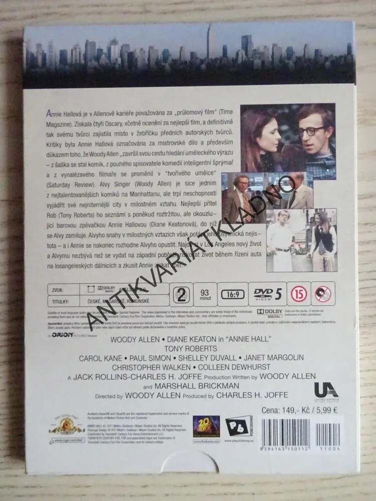 ANNIE HALLOVÁ, DVD FILM