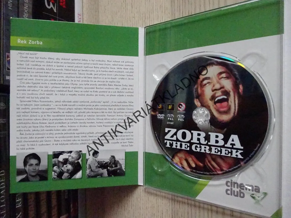 ŘEK ZORBA, DVD FILM