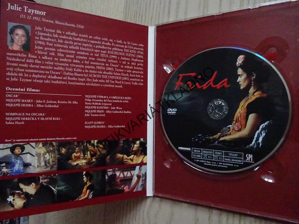 FRIDA, DVD FILM 