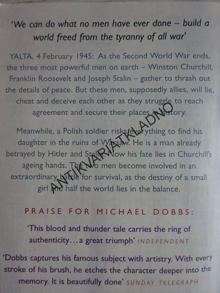 CHURCHILL'S TRIUMPH, MICHAEL DOBBS, ANGLICKY, **an