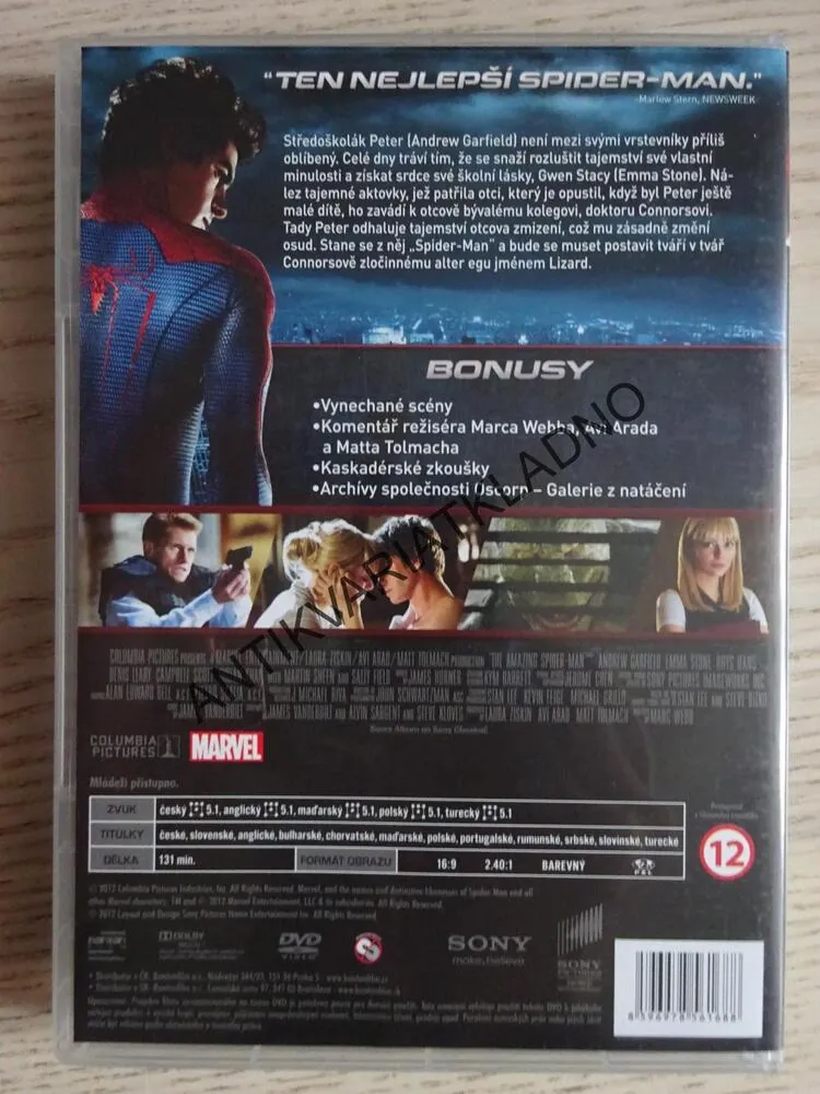 THE AMAZING SPIDER-MAN, DVD FILM