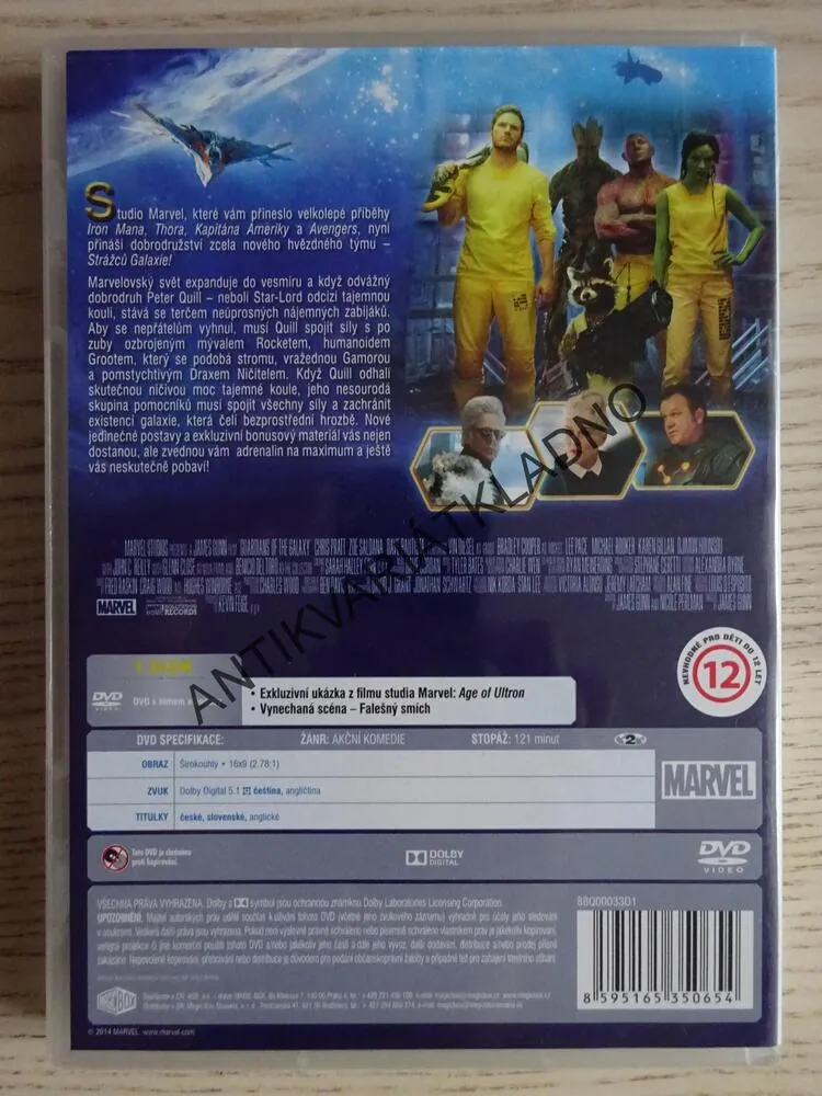 STRÁŽCI GALAXIE, DVD FILM