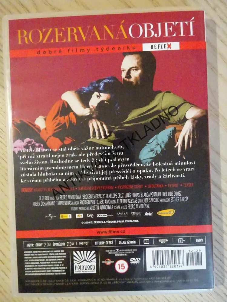 ROZERVANÁ OBJETÍ, DVD FILM