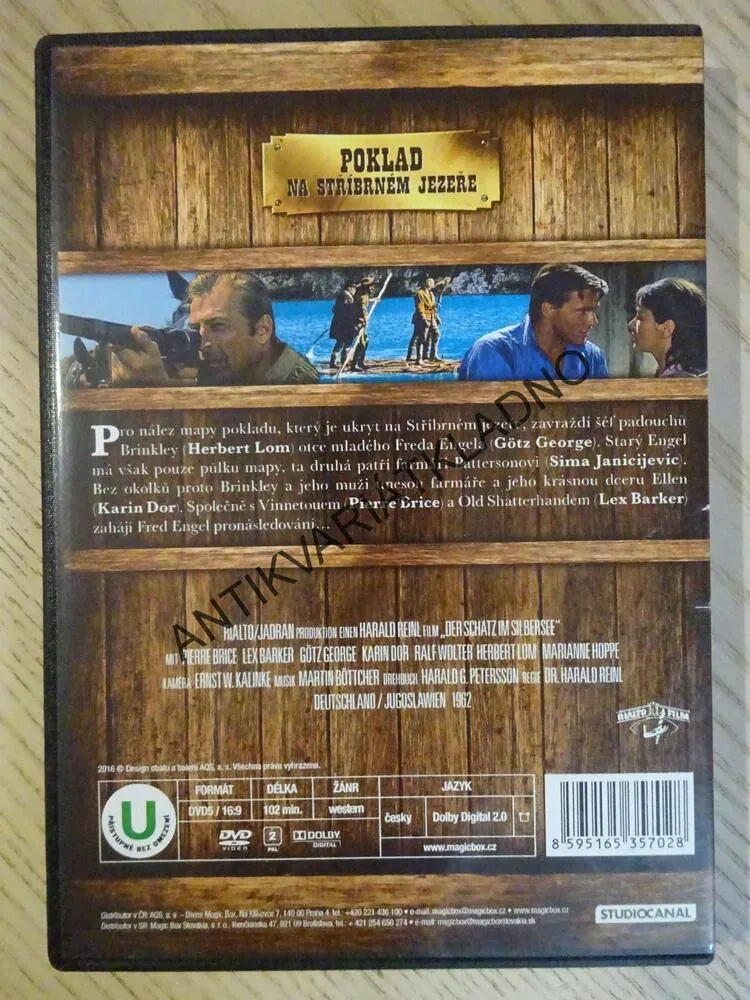 POKLAD NA STŘÍBRNÉM JEZEŘE, DVD FILM