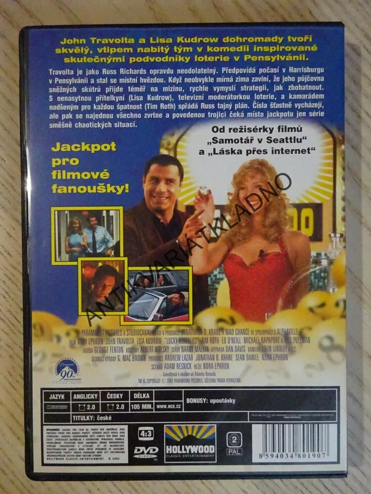 ŠŤASTNÁ ČÍSLA, DVD FILM