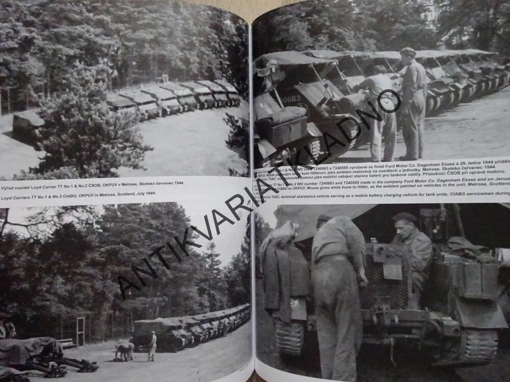 UK AND US ARMORED VEHICLES IN CIABG AND CZECHOSLOVAK ARMY, 1940-1950, AMERICKÉ A BRITSKÉ OBRNĚNÁ VOZIDLA U CIABG A ČESKOSLOVENSKÉ ARMÁDY, ANGLICKO-ČESKY, **an