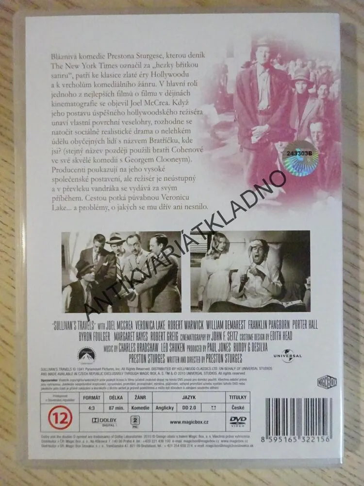 SULLIVANOVY CESTY, DVD FILM