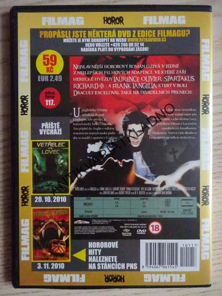 DRACULA, DVD FILM