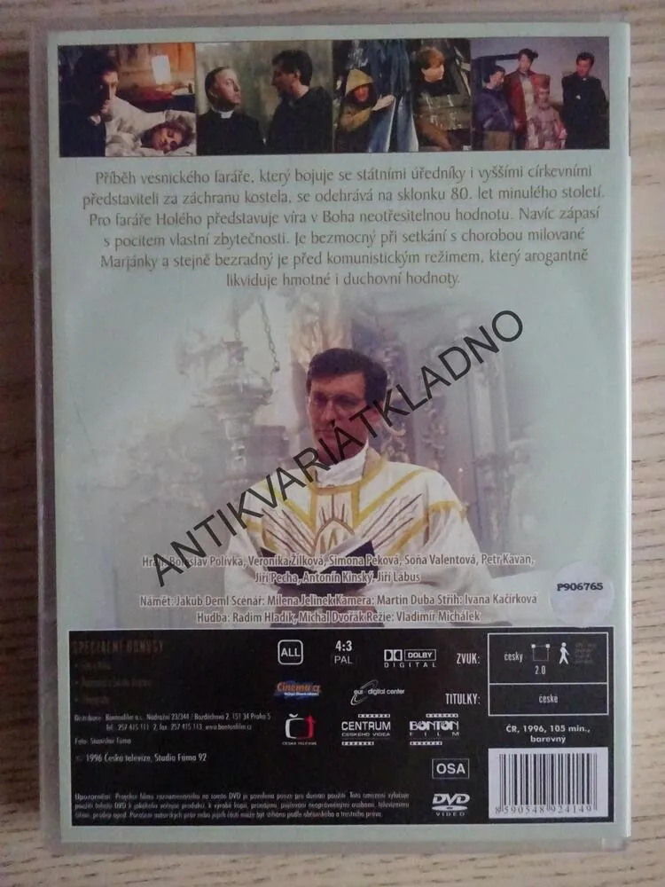 ZAPOMENUTÉ SVĚTLO, DVD FILM