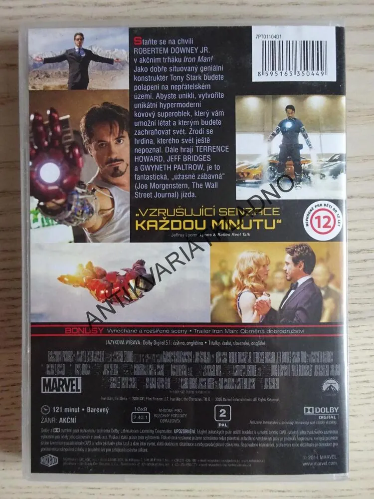 IRON MAN, DVD FILM