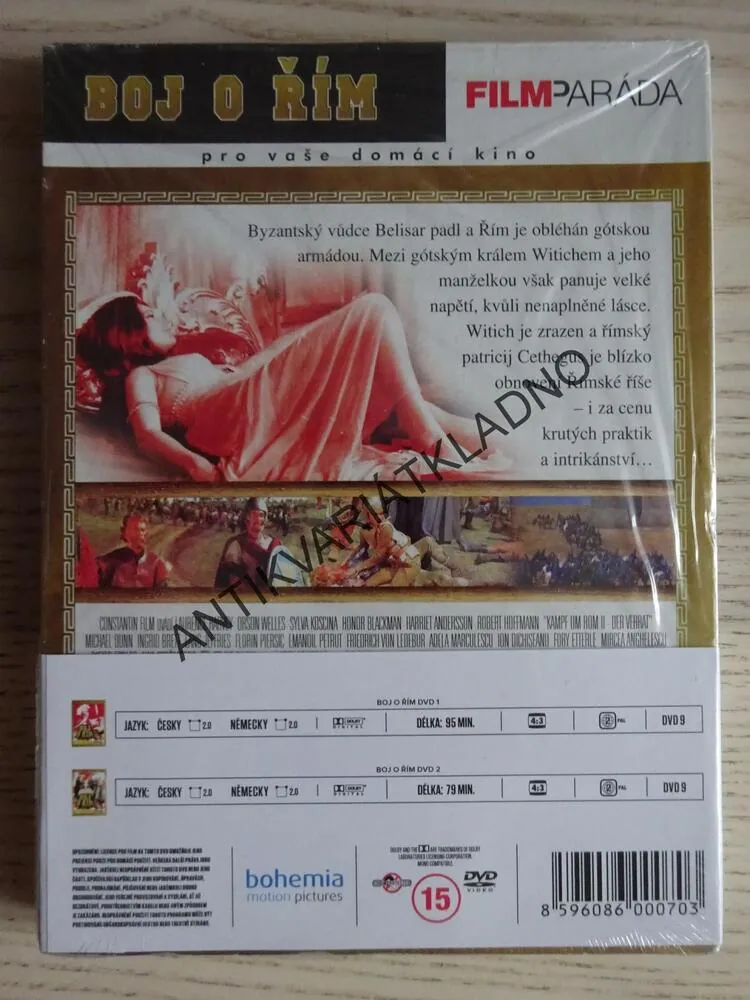KOMPLET BOJ O ŘÍM, 2 X DVD FILM