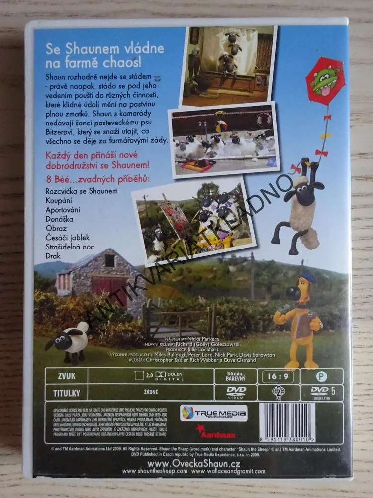 OVEČKA SHAUN 1, ROZCVIČKA SE SHAUNEM, DVD FILM
