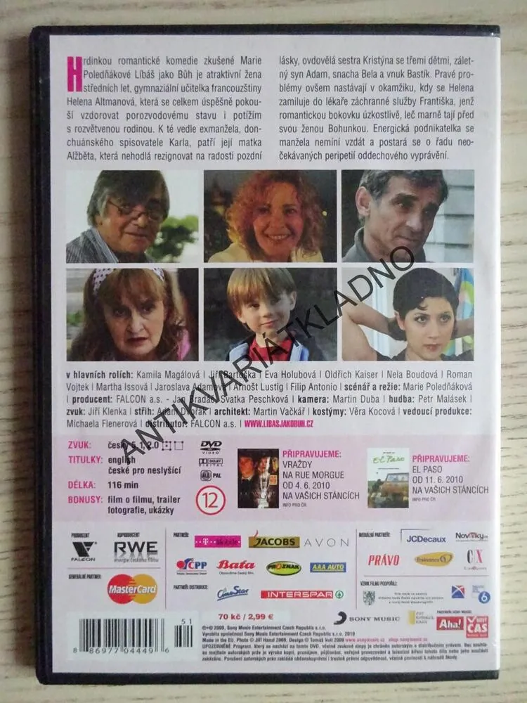 LÍBÁŠ JAKO BŮH, DVD FILM