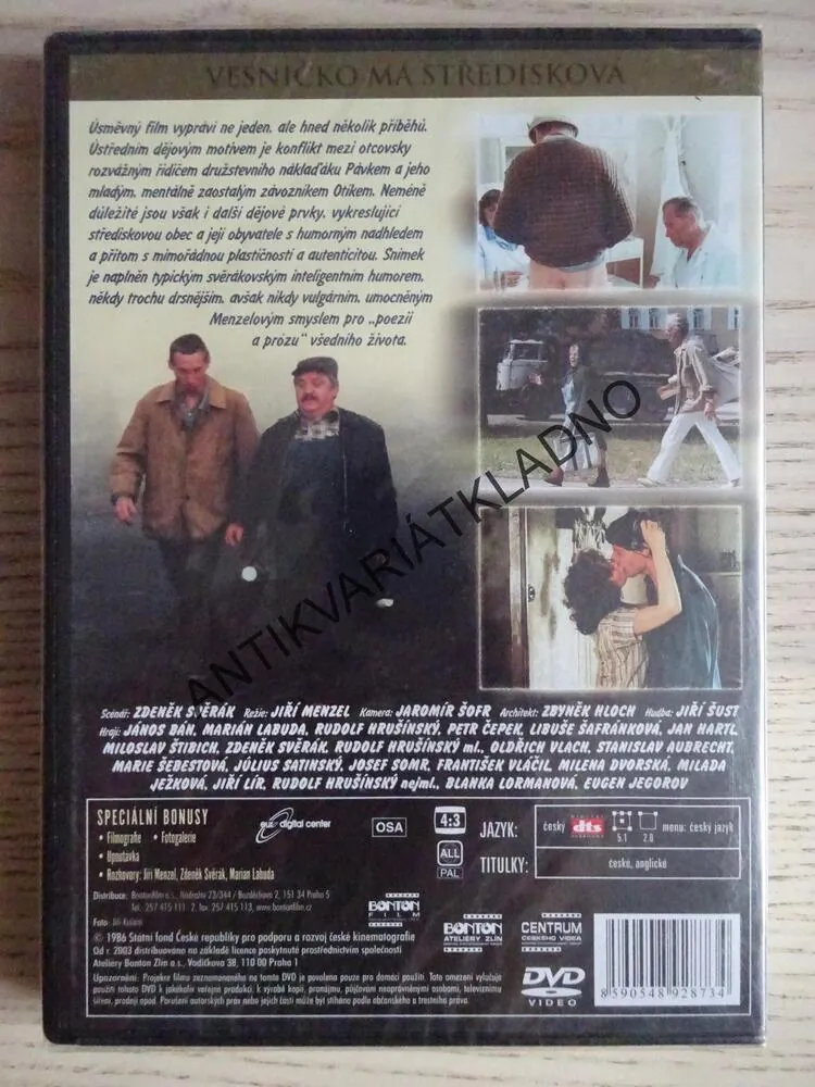 VESNIČKO MÁ STŘEDISKOVÁ, DVD FILM