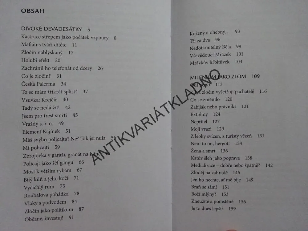 ZLOČIN JAK HO PAMATUJU, JOSEF KLÍMA, **an