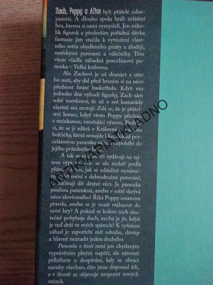 PANENKA Z KOSTÍ, HOLLY BLACKOVÁ, **an