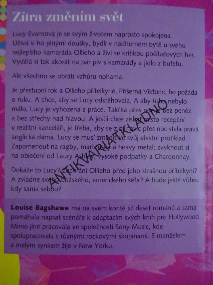 ZÍTRA ZMĚNÍM SVĚT, LOUSIE BAGSHAWE, **an