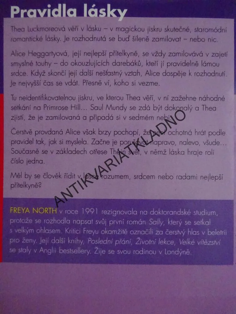 PRAVIDLA LÁSKY, FREYA NORTH, **an
