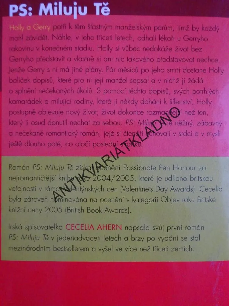 PS: MILUJU TĚ, CECELIA AHERN, **an