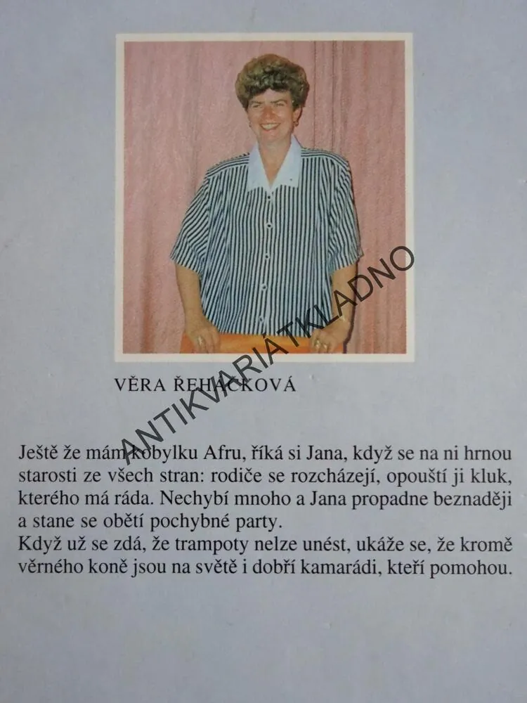 NA KONI PRO LÁSKU, VĚRA ŘEHÁČKOVÁ, **an