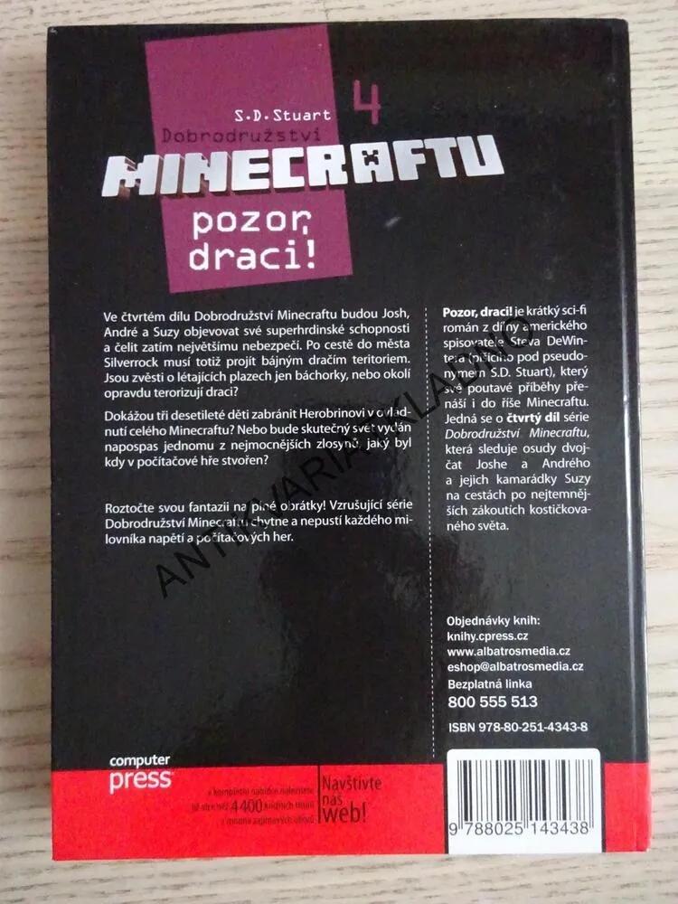 DOBRODRUŽSTVÍ MINECRAFTU 4, POZOR, DRACI!, S. D. STUART, **an