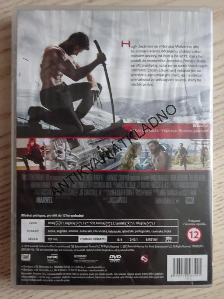 WOLVERINE, DVD FILM