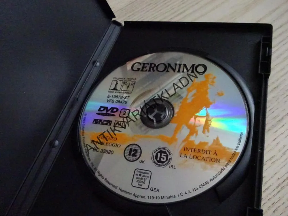 GERONIMO, DVD FILM