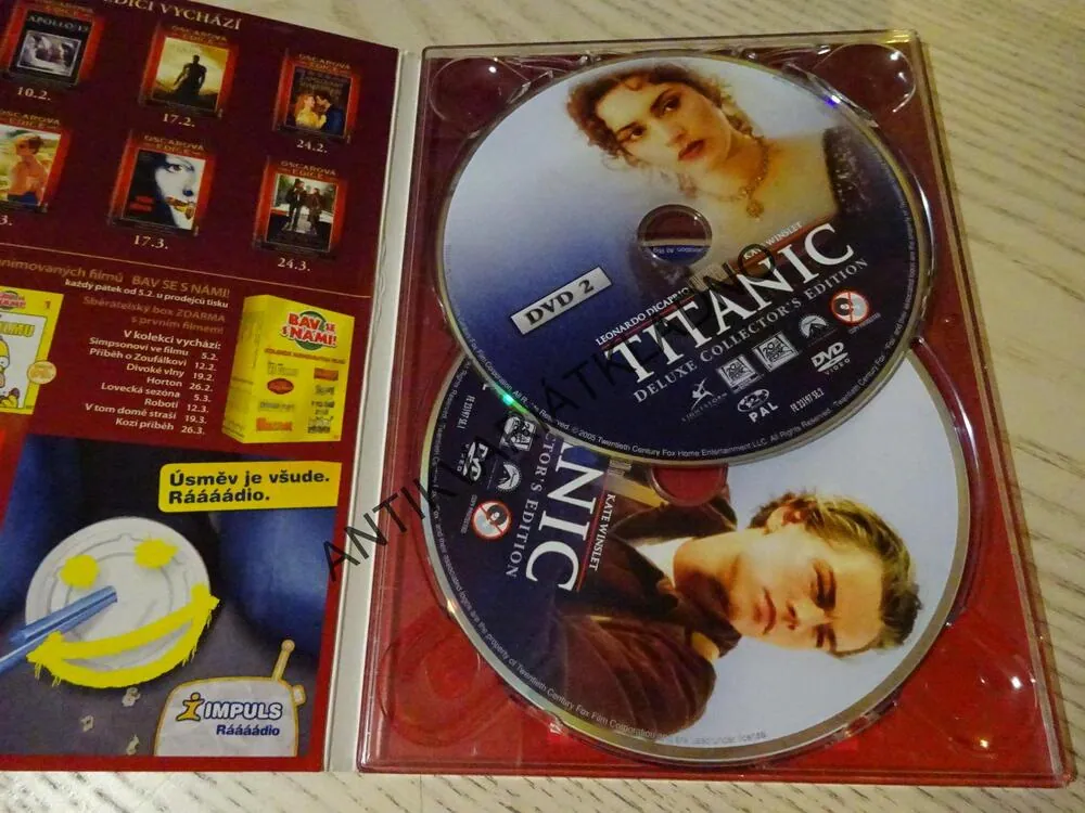 TITANIC, OSCAROVÁ EDICE, DVD FILM 