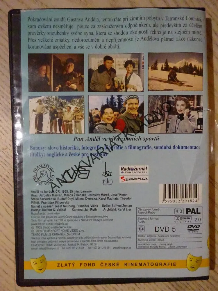 ANDĚL NA HORÁCH, DVD FILM 