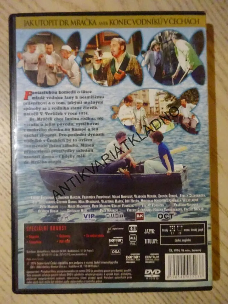 JAK UTOPIT DR. MRÁČKA ANEB KONEC VODNÍKŮ V ČECHÁCH, DVD FILM ČR