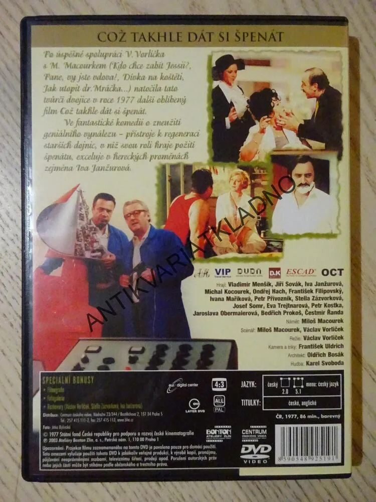 COŽ TAKHLE DÁT SI ŠPENÁT, DVD FILM ČR