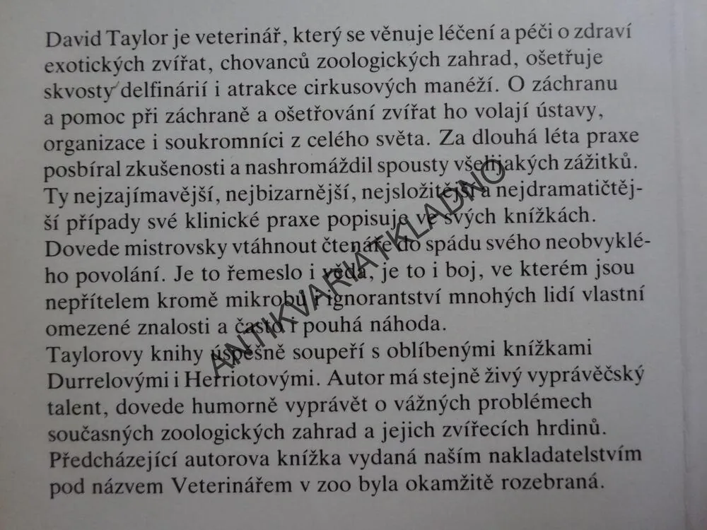 DALŠÍ PŘÍBĚHY VETERINÁŘE, DAVID TAYLOR, **an