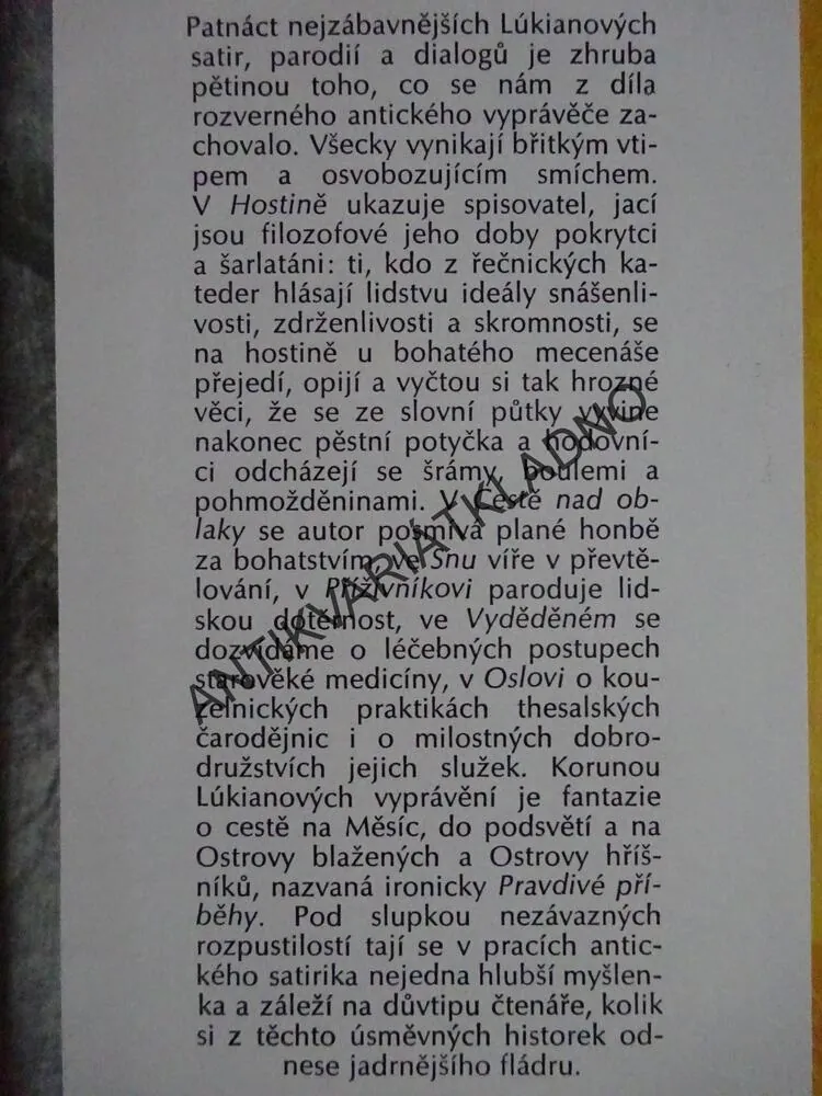 PRAVDIVÉ VÝMYSLY, LÚKIANOS, **an