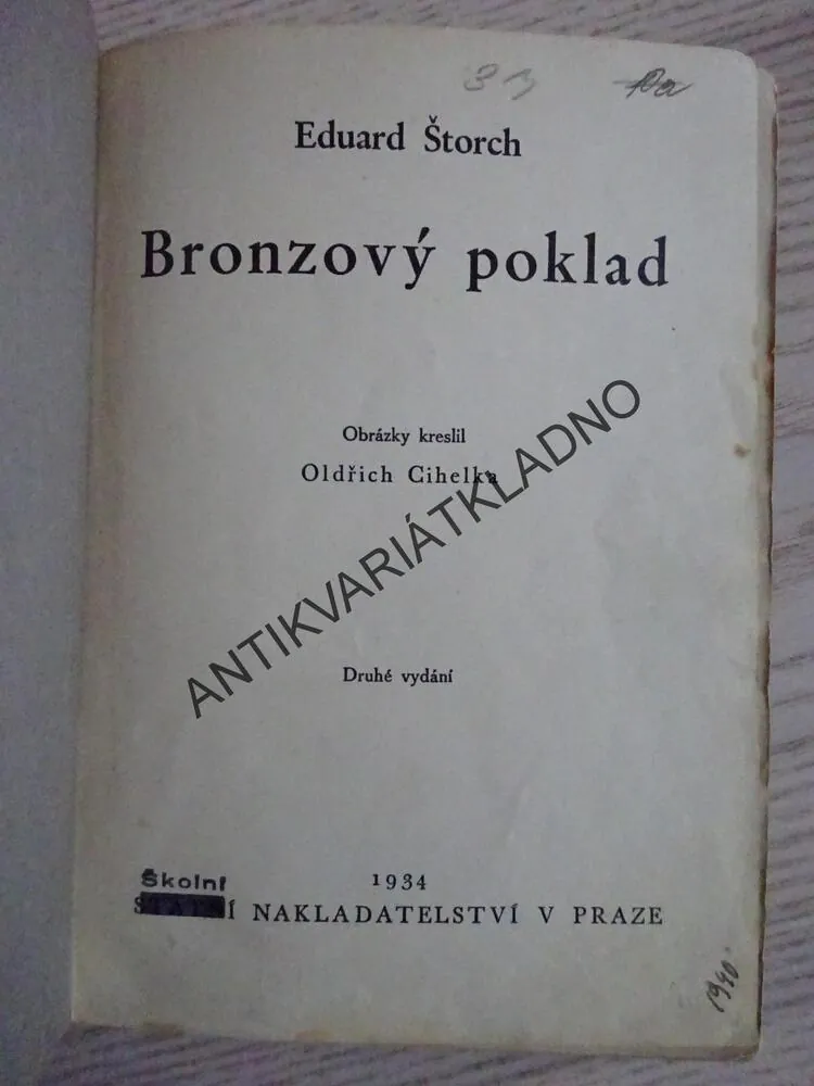 BRONZOVÝ POKLAD, EDUARD ŠTORCH, **an