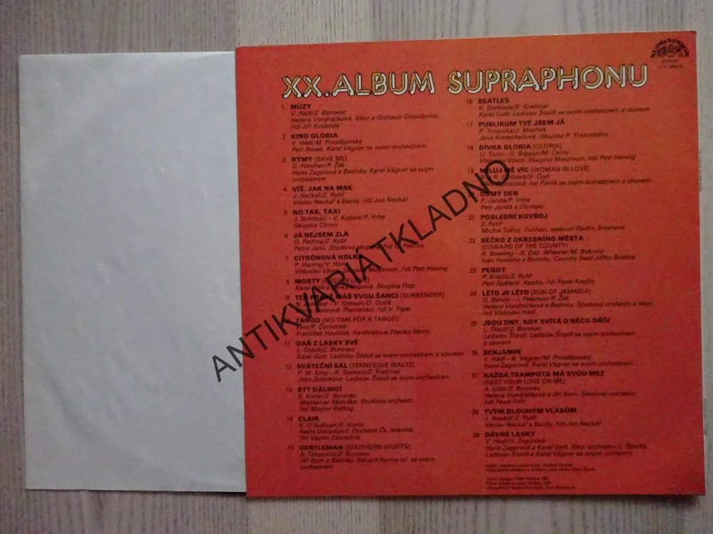 XX. ALBUM SUPRAPHONU, LP