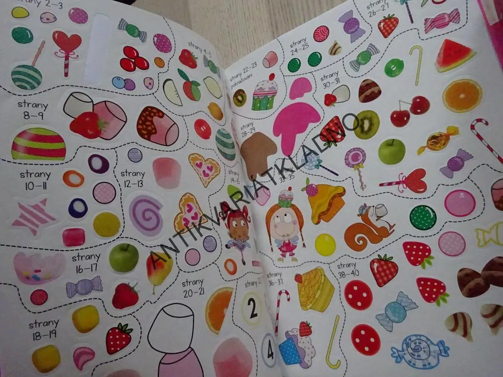 VELKÁ KOUZELNÁ CUKRÁRNA SE SAMOLEPKAMI, VČETNĚ SAMOLEPEK, **an