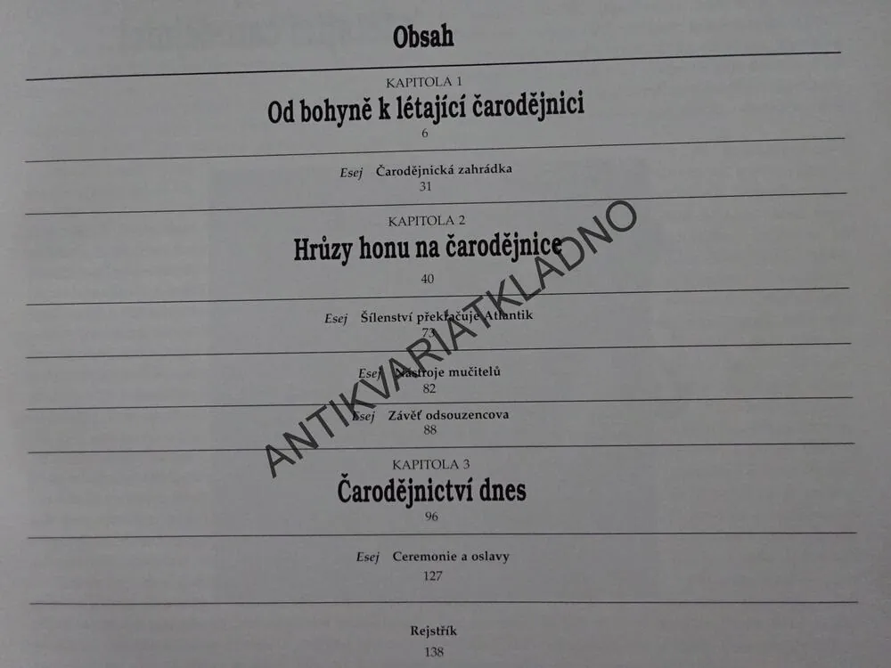 ČARODĚJKY A ČARODĚJNICTVÍ, EDICE ZÁHAD, **an