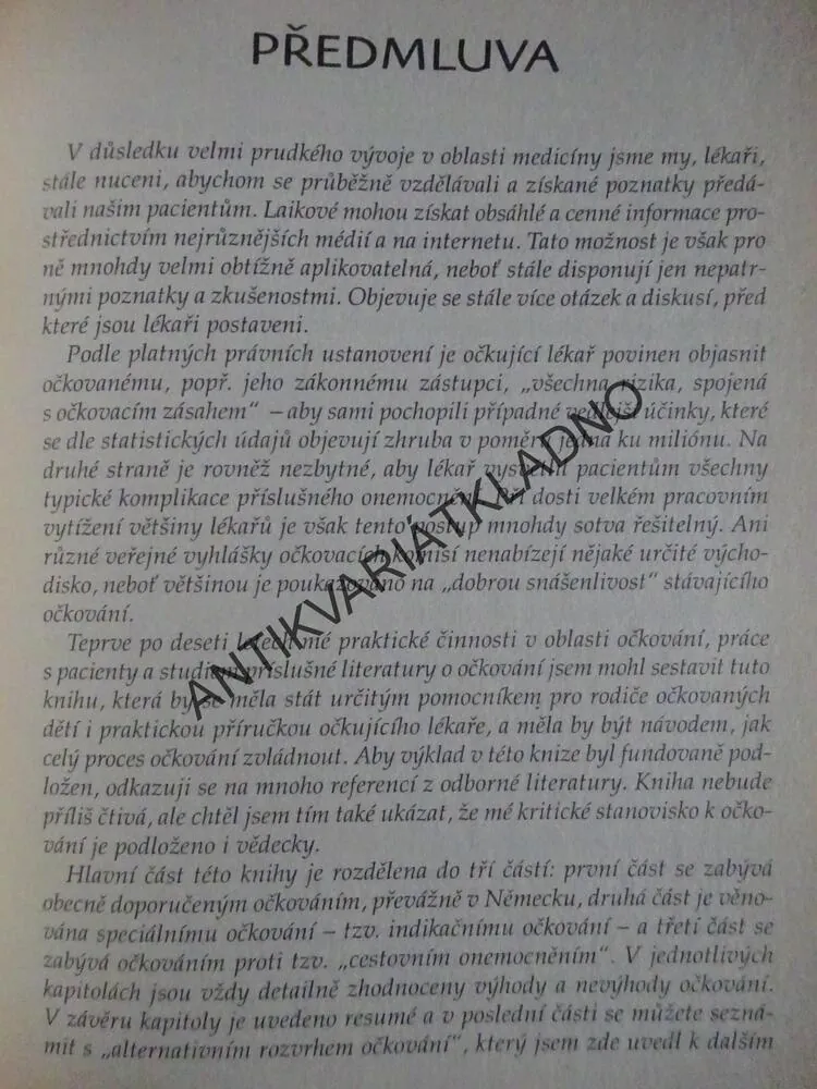 OČKOVÁNÍ PRO A PROTI, MARTIN HIRTE, RODINNÝ RÁDCE PRO ROZHODODVÁNÍ, **an