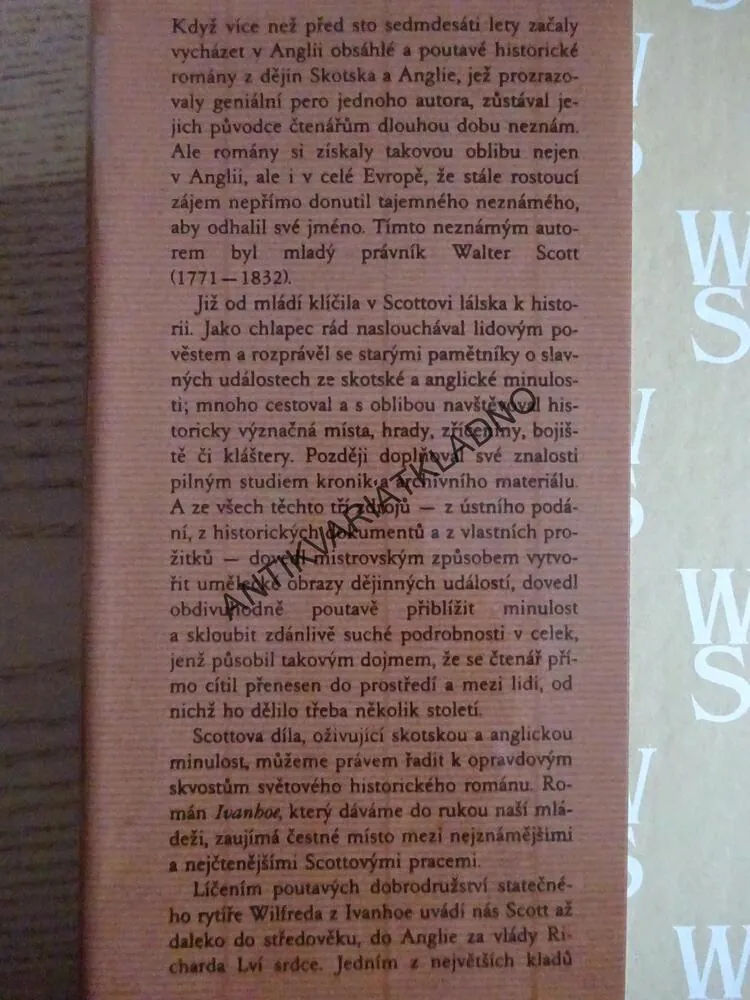 IVANHOE, WALTER SCOTT, **an