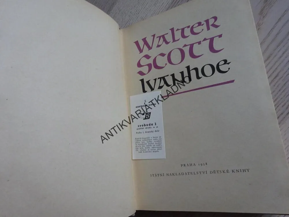 IVANHOE, WALTER SCOTT, **an
