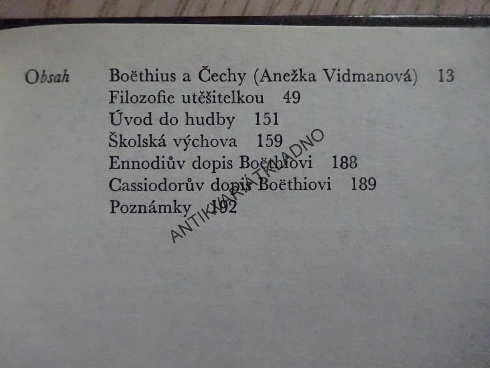 POSLEDNÍ ŘÍMAN, BOËTHIUS, **an
