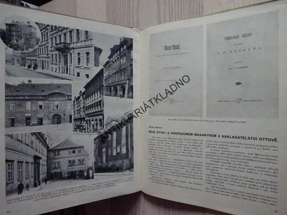 PAMÁTNÍK SVĚTOZORA K 80. NAROZENINÁM PRVNÍHO PRESIDENTA ČESKOSLOVENSKÉ REPUBLIKY T. G. MASARYKA, **an
